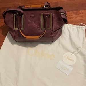 Authentic Chloe Shoulder Bag Purple